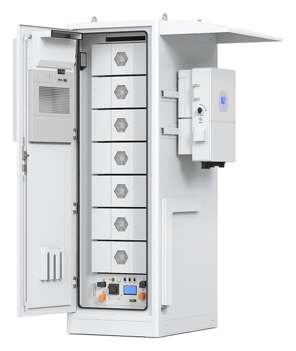 SiRay C&I Energy Storage Cabinets GCB-E100 - 100 kWh / 50 kW, LFP 314/280Ah - front view