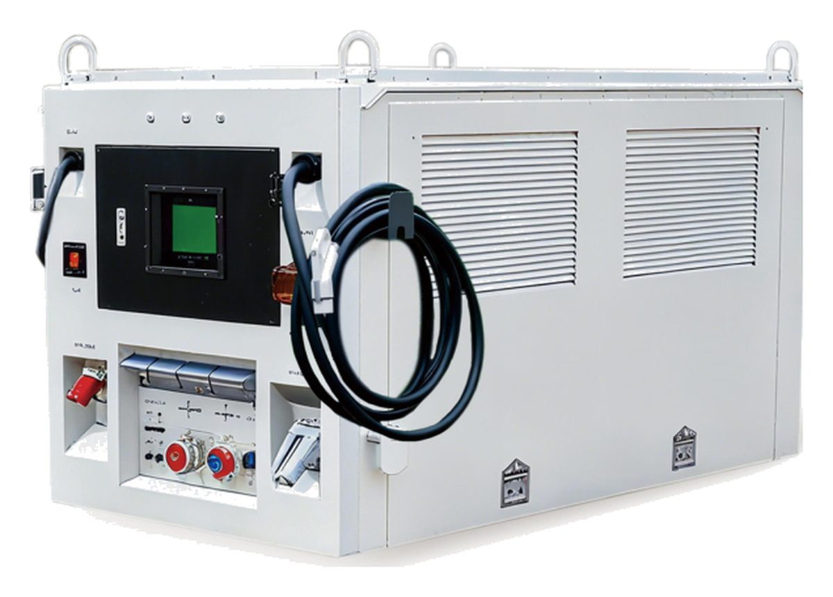 SiRay Mobile EV Chargers X200120 - 200 kWh, 120 kW - front view