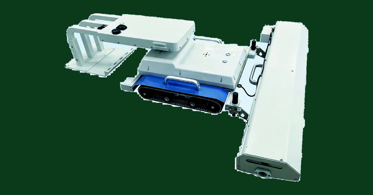 SiRay ASR102 autonomous photovoltaic cleaning robot on its track drive